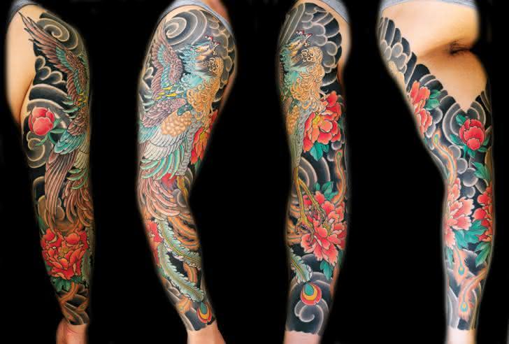 tattoo-sleeve-japanese-phoenix