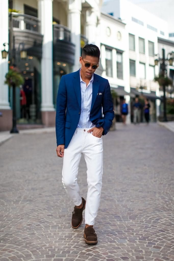 blazer masculino com calca jeans