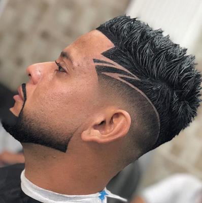 cabelo masculino com lista