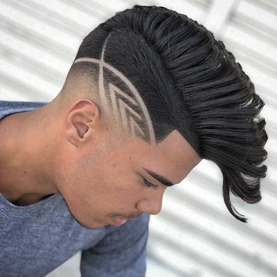 fotos de cortes de cabelo masculino com listras